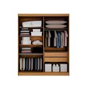 Ver imagem 4 de Guarda Roupa Solteiro Ripado 4 Portas 2 Gavetas 100% MDF Canadá