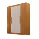 Ver imagem 2 de Guarda Roupa Solteiro Ripado 4 Portas 2 Gavetas 100% MDF Canadá