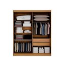 Ver imagem 4 de Guarda Roupa Solteiro Ripado 4 Portas 2 Gavetas 100% MDF Canadá