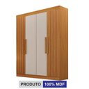 Ver mais imagens de Guarda Roupa Solteiro Ripado 4 Portas 2 Gavetas 100% MDF Canadá