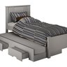 Cama Solteiro Milano com Auxiliar, para Colchão no Tamanho 88x138 Cm - 2