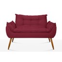 Ver imagem 1 de Namoradeira Opala Sofá Confortável – Balaqui Decor Cor:Marsala