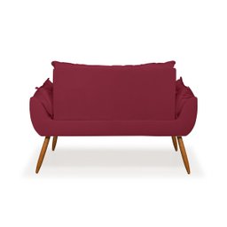 Namoradeira Opala Sofá Confortável – Balaqui Decor Cor:Marsala - 3