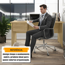 Ver imagem 6 de Mesa de Escritório Escrivaninha Cannes com 1 com Chave 2 Gavetas 160cm Cinamomo Bege