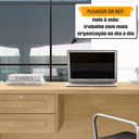 Ver imagem 4 de Mesa de Escritório Escrivaninha Cannes com 1 com Chave 2 Gavetas 160cm Cinamomo Bege