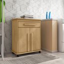 Ver imagem 1 de Armário Multiuso 2 Portas 1 Gaveta com Rodízios Chile