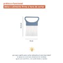 Ver imagem 2 de GARFO PARA CORTAR ALIMENTOS AZUL