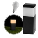 Ver imagem 4 de Poste Balizador Preto 20cm para Jardim em Alumínio + LED Branco Quente ST2791