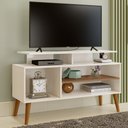 Ver imagem 1 de Rack para TV Leo Off White e Canela