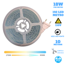 Ver imagem 3 de Fita 192 Led's 110v 10 Metros Ip44 3528 18w Cct Multicor Liga Direto