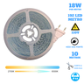 Fita 192 Led's 110v 10 Metros Ip44 3528 18w Cct Multicor Liga Direto - 3