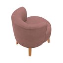 Ver imagem 5 de Kit 2 Cadeiras Decor para Recepção Aconchegante Resistente Tecido Veludo Macia Pés de Madeira