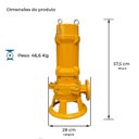 Ver imagem 3 de Bomba Submersível Trituradora Drenagem Tsbt 4,0 Cv Thebe Ip68 Trifásico 380v