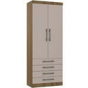 Ver imagem 1 de Guarda Roupa Modulado 90cm 2 Portas e 4 Gavetas Paris Luciane Móveis