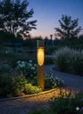 Ver imagem 2 de Kit 4un Balizador em Madeira Eucalipto Luminária LED de Jardim 70x10 Marrom