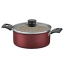 Ver imagem 1 de Caçarola Tramontina Turim Antiaderente Vermelho 18 Cm 2 L