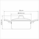 Ver imagem 3 de Caçarola Tramontina Turim Antiaderente Vermelho 18 Cm 2 L