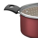 Ver imagem 2 de Caçarola Tramontina Turim Antiaderente Vermelho 18 Cm 2 L