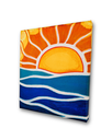 Ver imagem 6 de Mini Quadro Decorativo de Sol Estilizado Pintados a Mão em Acrílico Medindo 30x25cm