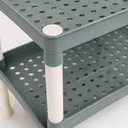 Ver imagem 4 de Prateleira Organizadora Tripla 3 Andares Plastica Cinza Multiuso para Brinquedos Livros Infantil com