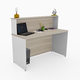 Balcão Atendimento Recepção Consultório 120x60cm - 6
