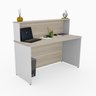 Balcão Atendimento Recepção Consultório 120x60cm - 6
