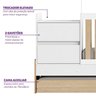 Berço Cama Multifuncional Auri com 2 Gavetas e Cama Auxiliar Casatema - 10