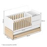 Berço Cama Multifuncional Auri com 2 Gavetas e Cama Auxiliar Casatema - 4