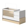 Berço Cama Multifuncional Auri com 2 Gavetas e Cama Auxiliar Casatema - 3