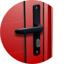 Ver imagem 3 de Porta Alumínio Lambril D.Vermelho 90 Brimak