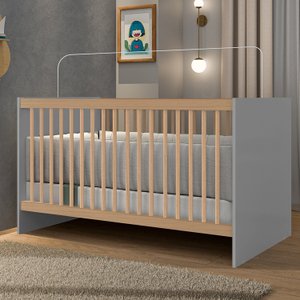 Berço com Grade Fixa Lua 132,5x76x76 Cm