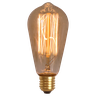 Kit 4 Lâmpada Filamento de Carbono Poptem St64 40w 110v 14cm Decorativa Âmbar - 2