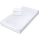 Ver imagem 1 de Kit 2 Capa Protetor Impermeável de Colchão de Bebê 100 Silencioso de Malha Premium 130x60cm - Bf Col