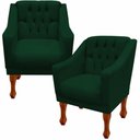 Ver imagem 7 de Kit Namoradeira + 2 Poltrona Decorativa Grécia Dritex Suede Verde