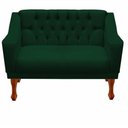 Ver imagem 2 de Kit Namoradeira + 2 Poltrona Decorativa Grécia Dritex Suede Verde