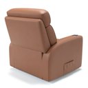 Ver imagem 3 de Poltrona do Papai Reclinável em Couro Bovino Cor Caramelo Massagem Reclinação Elétrica- Modelo Nina