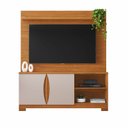Ver imagem 2 de Estante para TV e Home Theater até 55 Polegadas MDF 136,5CMX183,5cm União Candian Marrom