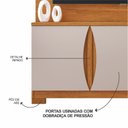 Ver imagem 5 de Estante para TV e Home Theater até 55 Polegadas MDF 136,5CMX183,5cm União Candian Marrom