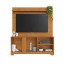 Ver imagem 4 de Estante para TV e Home Theater até 55 Polegadas MDF 136,5CMX183,5cm União Candian Marrom