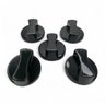 Botão Cooktop Fischer com 5 Peças Preto - 4