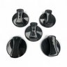 Botão Cooktop Fischer com 5 Peças Preto - 3
