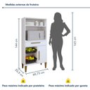 Ver mais imagens de Conjunto 2 Peças Fruteira com Nicho e Balcão 3 Portas Sorocaba