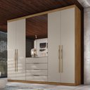 Ver imagem 3 de Guarda Roupa Giardino New com 6 Portas e 4 Gavetas Demobile