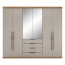 Ver imagem 1 de Guarda Roupa Giardino New com 6 Portas e 4 Gavetas Demobile