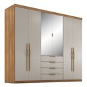 Ver imagem 2 de Guarda Roupa Giardino New com 6 Portas e 4 Gavetas Demobile