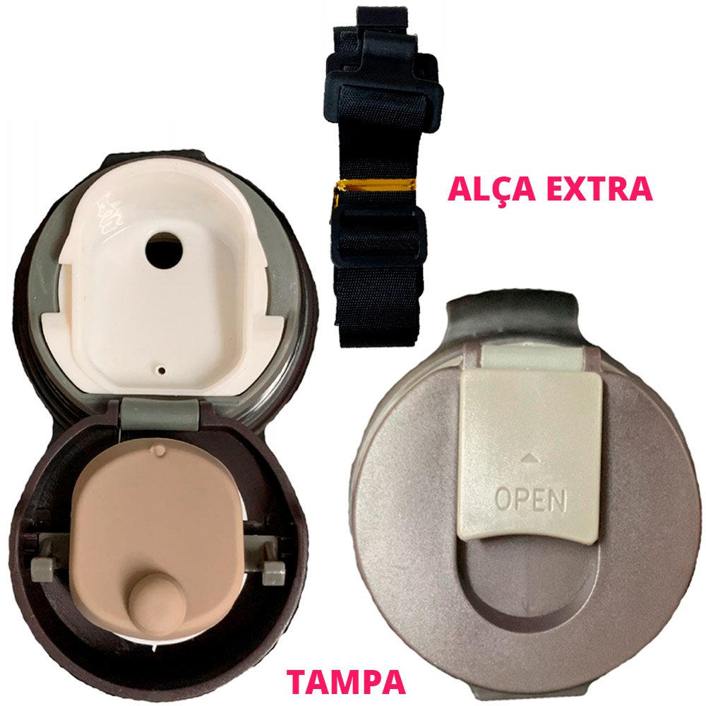 Garrafa Isotérmica De Inox 2,5 Litros Café Água Viagem e Acampamento Conserva Até 24 Horas - SQ - Az - 3