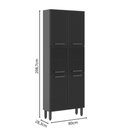 Ver imagem 2 de Cozinha Completa Aço C/ Tampo 14ptas 2gav Estilo Bertolini