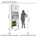 Ver mais imagens de Conjunto 2 Peças Paneleiro com Fruteira e Balcão 3 Portas Caxias