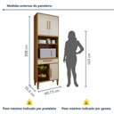 Ver mais imagens de Conjunto 2 Peças Paneleiro com Fruteira e Balcão 3 Portas Caxias
