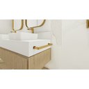 Ver imagem 4 de Kit de Acessórios para Banheiro com 6 Peças em Aço Inox Dourado Linha Larissa